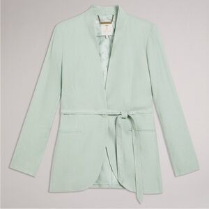 Ted Baker Light Mint Green Tie-Waist Blazer
